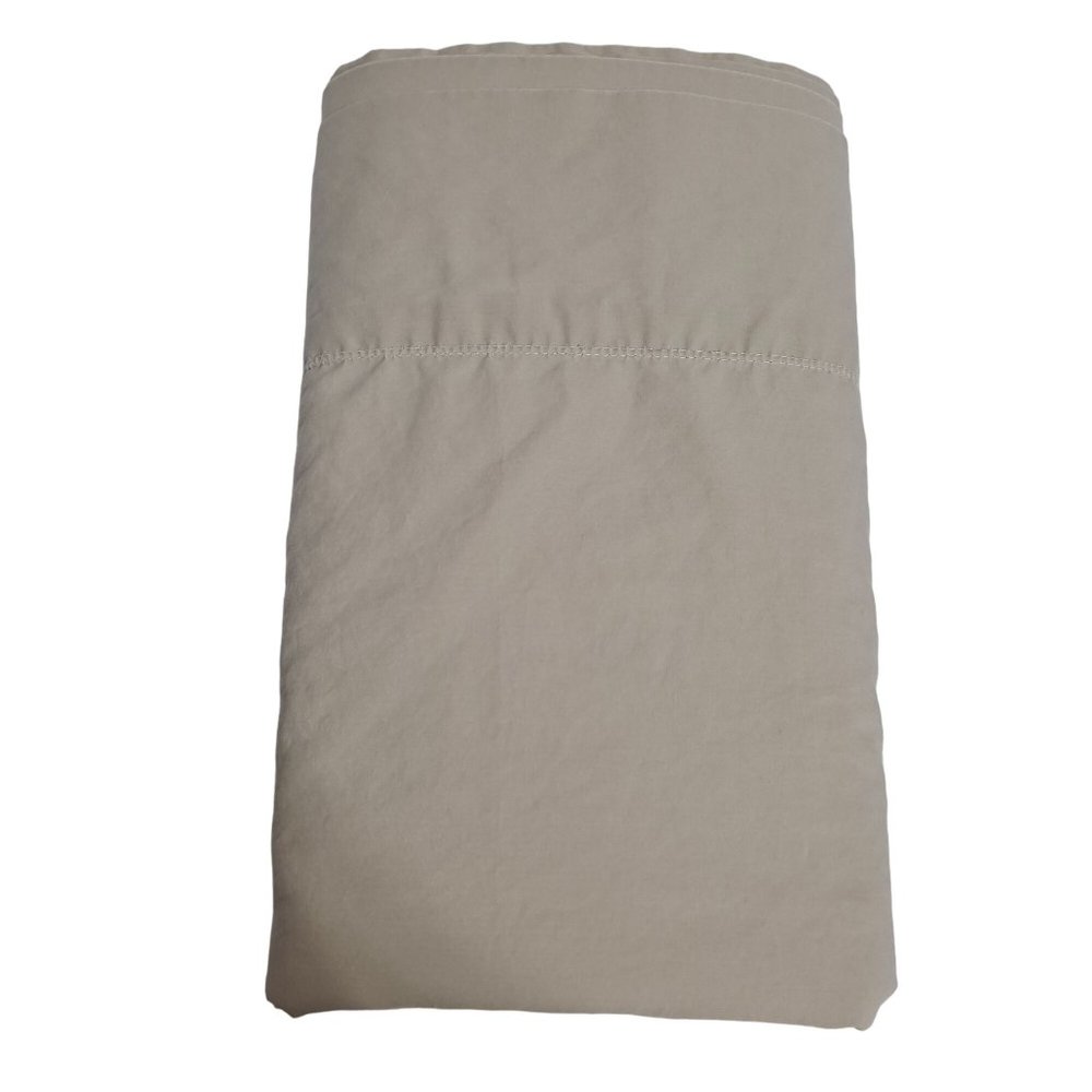 Ralph Lauren Home Flat Queen Sheet Tan Supima Cotton Soft Estate Neutral Color